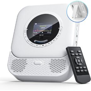 ARAFUNA Desktop CD Player Portable, Bluetooth CD Player for Home, CD Player Radio AUX USB, Portable CD Player with Speakers, LED Display Remote Control