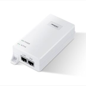 Gigabit PoE++ Injector 60W IEEE802.3bt/at/af Compliant, Supplies PoE(15.4W) or PoE+(30W) or PoE++(60W) Power Over Ethernet Distances Up to 328ft, PoE Injector Adapter for Camera/Access Point, EN60GB