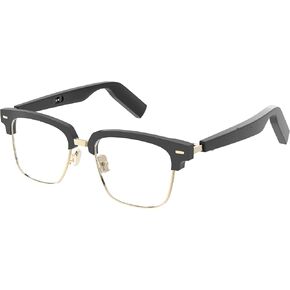 WGP Smart Bluetooth Audio Glasses, Open Ear Speaker, Metal Frame with Optical Lens Replaceable for Reading Gaming Driving