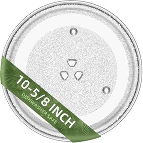 12" Whirlpool Microwave Plate Replacement W11291538, 12 Inch Microwave Plate W10337247 Compatible with Whirlpool W11367904 Microwave Glass Turntable