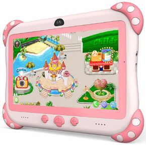 YINOCHE Kids Tablet 7 inch Tablet for Kids Toddler Tablet WiFi Kids Tablets 32G Android Dual Camera Parental Control Children's Tablet Kids app Pre-Installed Netflix YouTube (Green)