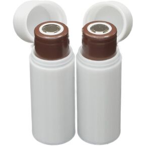 Slimline 18650 Battery Case, Soft Durable Material - Pack of 2 (Holds 2 Batteries)
