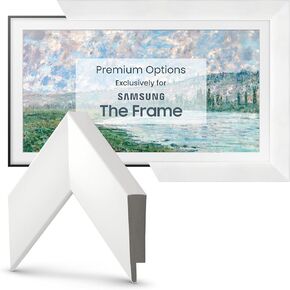 Frame My TV Deco TV Frames - Gloss White Smart Frame Compatible ONLY with Samsung The Frame TV and Pro (50", Fits 2021-2025)