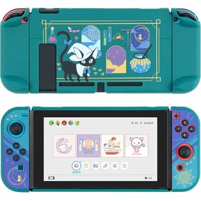 GeekShare Protective Case Slim Cover Case Compatible with Nintendo Switch - Shock-Absorption and Anti-Scratch Skin Case for Switch - Alchemy Cat (for Regular Switch)
