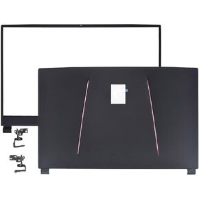 Replacement LCD Back Cover Top Case Lid Front Bezel with Hinges for MSI GE75 GP75 Raider 8SG 8SF 8RE 8RF MS-17E1 E2 MS-17E4 Series Laptop 3077E2A213 3077E2A213Y 3077E2A211Y311