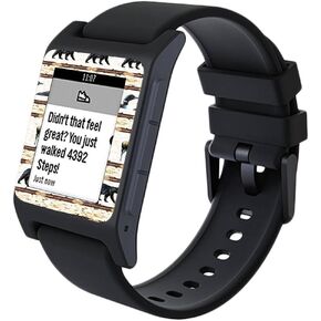 MightySkins Skin Compatible with Pebble 2 SE Smart Watch - Lodge Stripes | Protective, Durable, and Unique Vinyl Decal wrap Cover | Easy to Apply, Remove, and Change Styles | Made in The USA