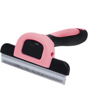 SunGrow Rabbit Deshedding Brush, Small Animal Brush for Short-Haired Shedding Grooming, 2.5" Steel Blade, Rabbit Accessories Pet Bunny Supplies, Guinea Pig Brush for Puppy, Kitten, Donkey, Horse Hair