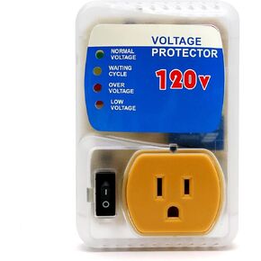 [مُدرج في قائمة ETL] واقي زيادة التيار من BSEED، منفذ حماية من زيادة التيار للأجهزة المنزلية، بدلة حماية من زيادة التيار للثلاجة والتلفزيون والكمبيوتر والفريزر، منظم جهد قابل للتعديل، 120 فولت، 1800 وات، عبوتان in Kuwait