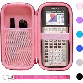 Calculator Case Compatible with Texas Instruments TI-84 Plus CE/TI-84 Plus/TI-Nspire CX II CAS/TI-Nspire CX II/TI-83 Plus/TI-89 Titanium/TI-85/TI-89 Color Graphing Calculator by XANAD (Pink) in Kuwait