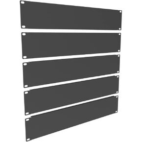 5 Pack of 2U Blank Panel - Metal Server Rack Panel for 19in Server Rack Cabinet or Enclosure, Black (2UBP5PC)