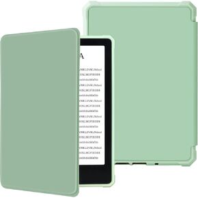 FUWANG Case for Kindle Paperwhite 6.8" (11th Generation 2021 Release) and Kindle Paperwhite Signature Edition - Ultra Lightweight PU Leather Folio Cover with Auto Wake/Sleep (11th 2021), Blue