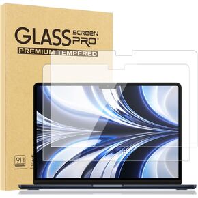 avakot 2 Pack Tempered Glass Screen Protector for MacBook Pro 13.3 Inch 2020 | Screen Protector for Macbook Air 13 M1 Ultra Thin Tempered Film for MacBook Air 13.3 Touch Sensitive Anti-Scratch