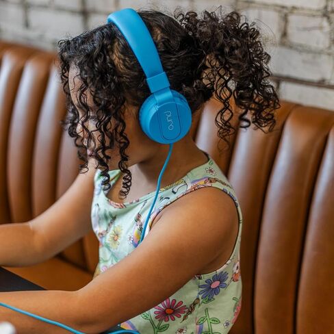 Puro Sound Labs PuroBasic Volume Limiting Wired Headphones for Kids, Foldable & Adjustable Headband w/Microphone, Compatible with Smartphones, Tablets and PC’s -Green in Saudi Arabia