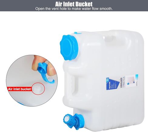 RedSwing 4 Gallon/15L Portable Water Container with Spigot, Water Storage Carrier for Camping Outdoor Hiking, BPA Free in Saudi Arabia