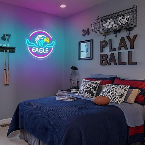 Gamer Neon Sign for Game Room Decor, Game On Neon LED Sign for Gamer Wall Decor, Gaming Neon Light Sign for Teen Bedroom Decor, Gamer Gifts for Boys, Teen, Men, Kids in Kuwait
