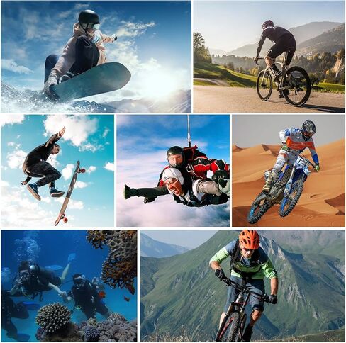 SJCAM C300 Pocket Action Camera,4K Body Camera, Auto Screen Off, Stabilization, Waterproof, Small Wearable, Mini POV Camera, Removable Dual Battery, Touch Screen, with Helmet Mount Kits, White in Saudi Arabia