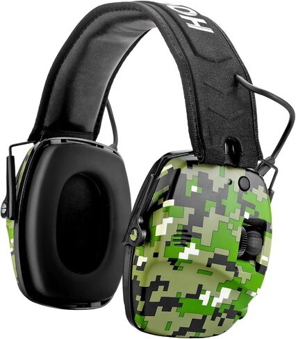 Upgrade Bluetooth 5.4 Shooting Ear Protection with Sound Amplify Electronic Digital Safety Ear Muffs Slim Hearing Protector for Shooting Hunting Gun Range (Black) in Kuwait