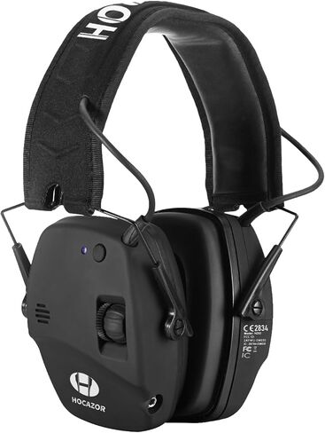 Upgrade Bluetooth 5.4 Shooting Ear Protection with Sound Amplify Electronic Digital Safety Ear Muffs Slim Hearing Protector for Shooting Hunting Gun Range (Black) in Kuwait