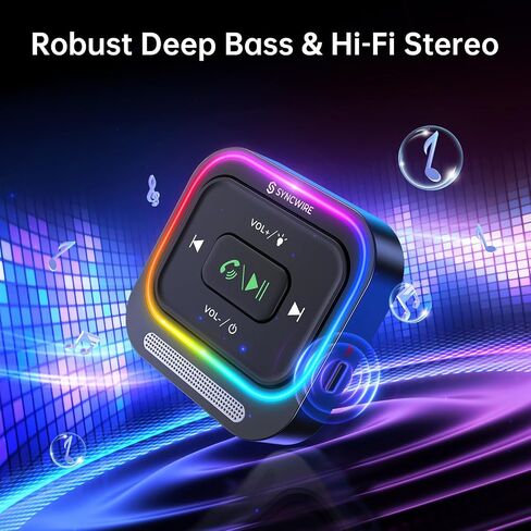 Syncwire Bluetooth 5.4 Aux Car Adapter [Large Mic&Noise Cancellation] Bluetooth 3.5mm Receiver for Car with Coiled Cable [Light Switch][Hands-Free Call] [HiFi Deep Bass] Plug-and-Play for Stereo Audio in Saudi Arabia