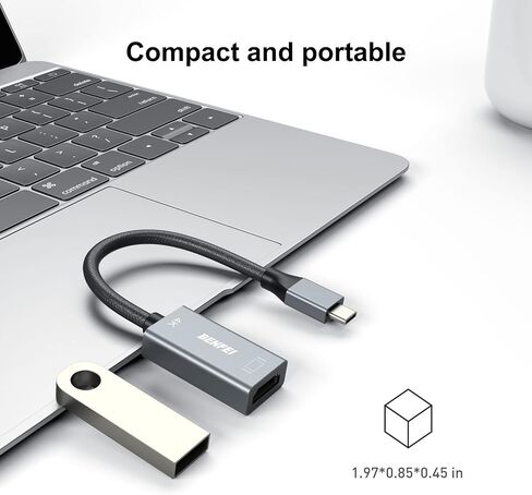 BENFEI USB C to HDMI Adapter (4K@60Hz), USB Type-C to HDMI Adapter [Thunderbolt 3/4 Compatible] with iPhone 15 Pro/Max, MacBook Pro/Air 2023, iPad Pro, iMac, S23, XPS 17, Surface Book 3 and More in Saudi Arabia