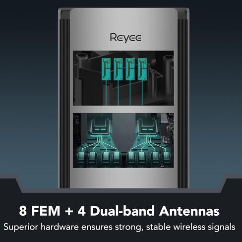 Reyee Whole Home Mesh WiFi System, AX3200 Smart WiFi 6 Router RG-R6 (1-Pack), Cover 3000Sq. Ft, Connect up to 110 Devices, Replaces Wireless WiFi Routers and Extenders in Saudi Arabia