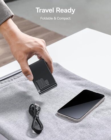 USB C Charger, Baseus 100W 4-Port GaN II Wall Charger, USB C Fast Charger Block with 2A+2C Ports for iPhone Series, Galaxy, MacBook, iPad, Laptops, AirPods, Apple Watch, Black in Saudi Arabia