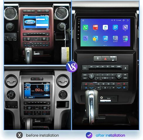 5G WiFi 8 Core 4+64G Android 13 Car Stereo Radio for F-ord F150 2009-2012 7Inch Touchscreen Autoradio Wireless Carplay Android Auto with HiFi Bluetooth FM AM SWC RDS Mirror Link GPS Navigation in Saudi Arabia