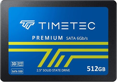 Timetec 512GB SSD 3D NAND SATA III 6Gb/s 2.5 Inch 7mm (0.28") Read Speed Up to 550 MB/s SLC Cache Performance Boost Internal Solid State Drive for PC Computer Desktop and Laptop (512GB) in Saudi Arabia