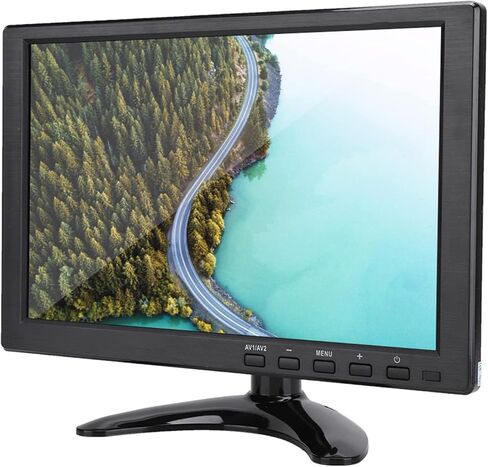 VBESTLIFE 10.1 Inch HD LCD Monitor with VGA HDMI BNC AV USB Input, 1280x800 16:10 HD Color Screen Security Monitor with Speaker, for PC CCTV Security (US Plug) in Saudi Arabia