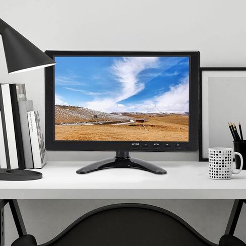 VBESTLIFE 10.1 Inch HD LCD Monitor with VGA HDMI BNC AV USB Input, 1280x800 16:10 HD Color Screen Security Monitor with Speaker, for PC CCTV Security (US Plug) in Saudi Arabia