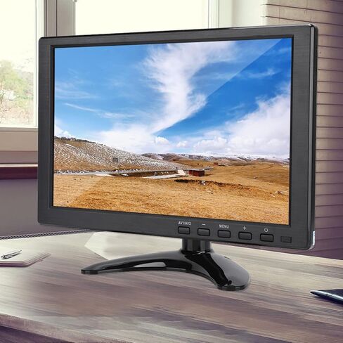 VBESTLIFE 10.1 Inch HD LCD Monitor with VGA HDMI BNC AV USB Input, 1280x800 16:10 HD Color Screen Security Monitor with Speaker, for PC CCTV Security (US Plug) in Saudi Arabia