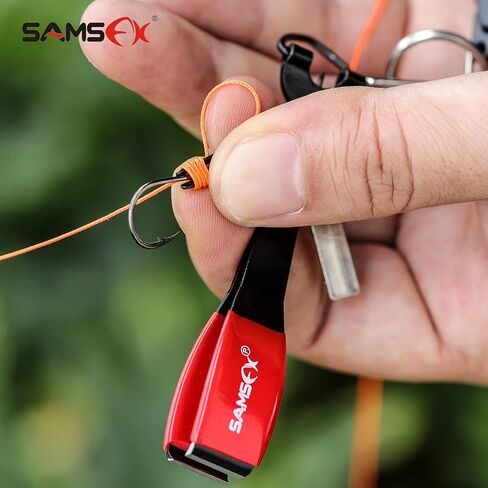 SAMSFX Fishing Knot Tying Tool, Multifunctional Fly Fishing Nippers with Retractor, Fishing Line Knot Tyer, Fast Tie Nail Knots, Tackle Box Accessory in Saudi Arabia