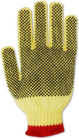 MAGID CutMaster C93KVPR ANSI Cut Level A3 PVC Dotted Gloves, 12 Pairs, PVC Coated, Size 7/S, Yellow in Saudi Arabia