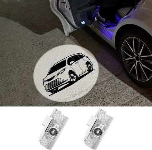 4 Pack LED Car Door Projector Courtesy Lights Ghost Shadow Welcome Lamp Accessories Compatible with Toyota 4Runner 2010-2022 2023 2024 2025 Accessories in Saudi Arabia