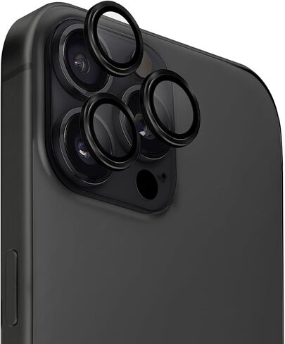 UNIQ OPX ALUMINIUM CAMERA LENS PROTECTOR compatible with iPhone 16 Pro & iPhone 16 Pro Max, Midnight (Black) in Saudi Arabia