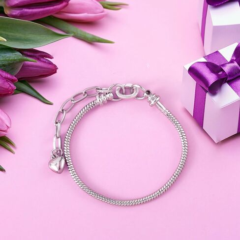 925 Sterling Silver Oval Necklace Shortener Clasp, Tiny Pearl Carabiner Clip Closures Wedding Prom Christmas Bracelet Enhancer Connector Lobster Jewelry Accessories for Women in Saudi Arabia