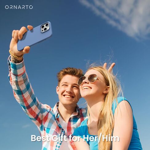 ORNARTO متوافق مع حافظة iPhone 15 Pro Max مقاس 6.7 بوصة، حافظة هاتف واقية من السيليكون السائل النحيف 3 طبقات من مطاط الجل الناعم المقاوم للصدمات مع بطانة من الألياف الدقيقة المضادة للخدش - وردي الطباشير in Saudi Arabia