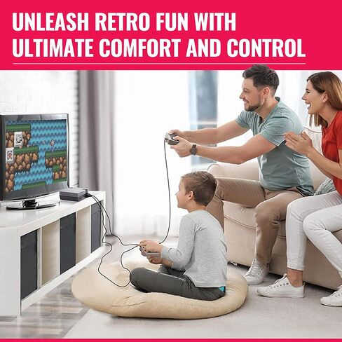 TheKidMall Accessory Bundle Compatible with Nintendo NES Classic Edition | Includes 1 Gaming Controller, 1 Power Supply and 2 Long Extension Cords for NES Classic Mini Console(NES System Not Included) in Saudi Arabia