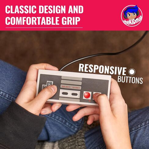 TheKidMall Accessory Bundle Compatible with Nintendo NES Classic Edition | Includes 1 Gaming Controller, 1 Power Supply and 2 Long Extension Cords for NES Classic Mini Console(NES System Not Included) in Saudi Arabia