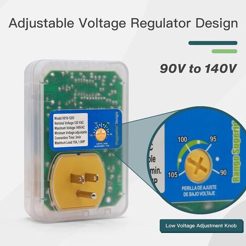 [ETL Listed] BSEED Surge Protector, Surge Protector Outlet for Home Appliances, Power Surge Protector Suit for Refrigerator, TV, Computer and Freezer, Adjustable Voltage Regulator, 120V,1800W, 2 Pack in Kuwait
