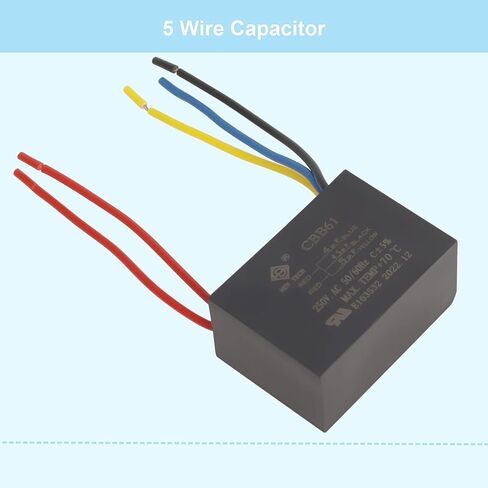 مكثف مروحة السقف CBB61 5 أسلاك 4 فائق التوهج+4.5 فائق التوهج+5 فائق التوهج متوافق مع مكثف مروحة 250VAC 50/60 هرتز (عبوتان) in Kuwait