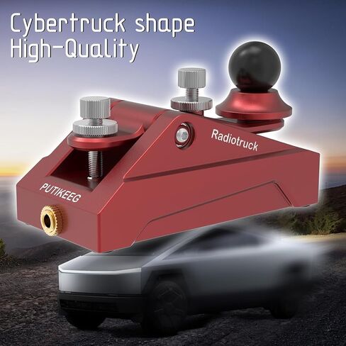 CW Telegraphy Key Auto Morse - Radio HAM Send Telegram Key Lambic Single Paddle Transmission Morse Code Key with Aluminum Alloy Body Base (Red) in Saudi Arabia