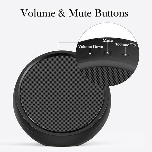 USB Computer Speakers for Desktop Monitor,Desktop Speakers with Loud Sound, Volume Control and Mute Button for Windows,Linux,Mac Air/Pro(USB-C to USB Adapter Included) (Black) (Black) (Black) in Saudi Arabia