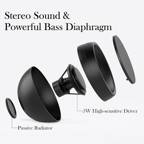 USB Computer Speakers for Desktop Monitor,Desktop Speakers with Loud Sound, Volume Control and Mute Button for Windows,Linux,Mac Air/Pro(USB-C to USB Adapter Included) (Black) (Black) (Black) in Kuwait