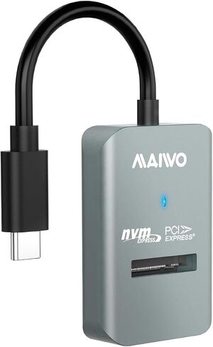 MAIWO M.2 NVMe to USB Adapter, USB C PCIe NVMe Dock, USB3.2 GEN2x1 10Gbps with UASP Trim, 4TB Capacity, Tool Free Lay-Flat NVMe SSD Enclosure Reader in Saudi Arabia