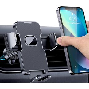 Car Vent Phone Mount for Car [Military-Grade Hook Clip] Phone Stand for Car [Thick Cases Friendly] Air Vent Clip Cell Phone Holder for Smartphone, iPhone, Automobile Cradles Universal