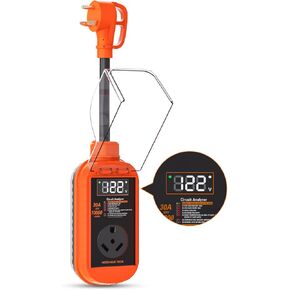 RV Surge Protector with Smart LED Display, 30 amp 10000 Joules RV Circuit Analyzer - Camper Surge Protector with Waterproof Cover, RV Adapter Plug for Campers，Travel Trailers (30A)