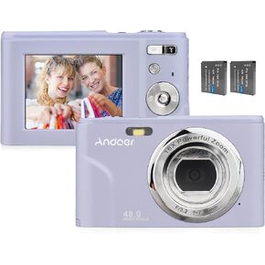 Andoer Portable 1080P High Definition Digital Video Camera DV Camcorder 16MP 2.7 Inch LCD Screen 16X Digital Zoom Built-in Battery