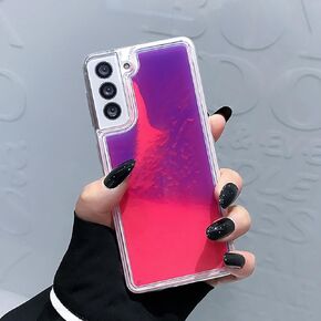 Losin Fluorescent Case Compatible with Galaxy S24 Quicksand Case Liquid Glow Sand Phone Case Luxury Glow in The Dark Noctiluncent Liquid Luminous Sand Fashion Luxury Cover for Women and Men