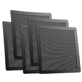 140mm 5.5inch Fan Dust Filter Mesh Magnetic Frame PVC Computer PC Case Fan Dust Proof Filter Cover Grills Black 5-Pack